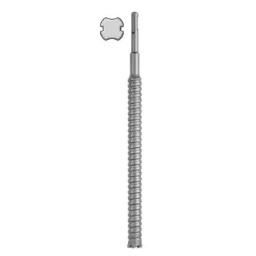 Relton SRB-8 Rebar Cutter Drill, 1/2 in Dia, 12 in OAL, Carbide