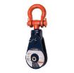 Picture of McKissick® 109064 419 Light Champion Snatch Block With Shackle, Wire Rope Cable, 3/8 to 1/2 in, 4 ton Load, 4-1/2 in OD