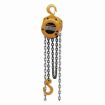 Picture of HARRINGTON CF005-20 CF Series Portable Hand Chain Hoist, 0.5 ton Load, 20 ft H Lifting, 12.8 in Min Between Hooks, 1.1 in Hook Opening, 60 lb Rated