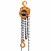 Picture of HARRINGTON CF010-10 CF Series Manual Chain Hoist, 1 ton Load, 10 ft H Lifting, 14-5/8 in Min Between Hooks, 1-1/8 in Hook Opening, 72 lb Rated