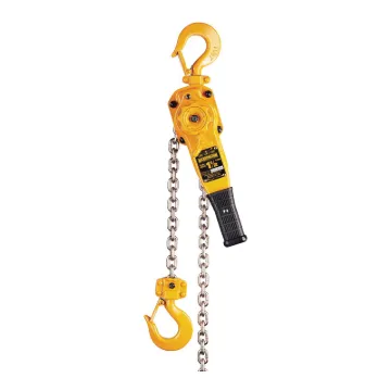 Picture of HARRINGTON L5LB015-SC-10 Heavy Duty Lever Chain Hoist With Slip Clutch, 1-1/2 ton Load, 10 ft H Lifting, 64 lb Rated, 1.3 in Hook Opening