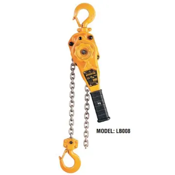 Picture of HARRINGTON L5LB020-10 Heavy Duty Lever Chain Hoist, 2 ton Load, 10 ft H Lifting, 59 lb Rated, 1.4 in Hook Opening