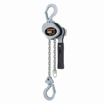 Picture of HARRINGTON LX003-10 Mini Lever Chain Hoist, 0.25 ton Load, 10 ft H Lifting, 40 lb Rated, 11 ft L Chain, 51/64 in Hook Opening