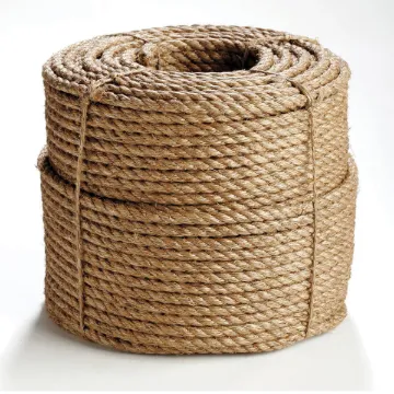Picture of Erin Rope TWM120600 3-Strand Twisted Manila Rope, 3/8 in Dia x 600 ft L, Natural Abaca Fiber