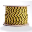 Picture of Erin Rope TWPYYB081200 3-Strand Premium Twisted Barrier Rope, 1/4 in Dia x 1200 ft L, Yellow/Black, Polypropylene, 113 lb Load