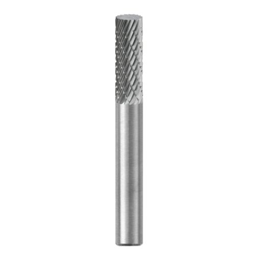 Picture of SGS Pro® Edge Hog® 10003 Universal SA Imperial Carbide Burr, Flat End, Cylindrical Head, 1/4 in Dia Head, 5/8 in L of Cut, 2 in OAL, Double Cut