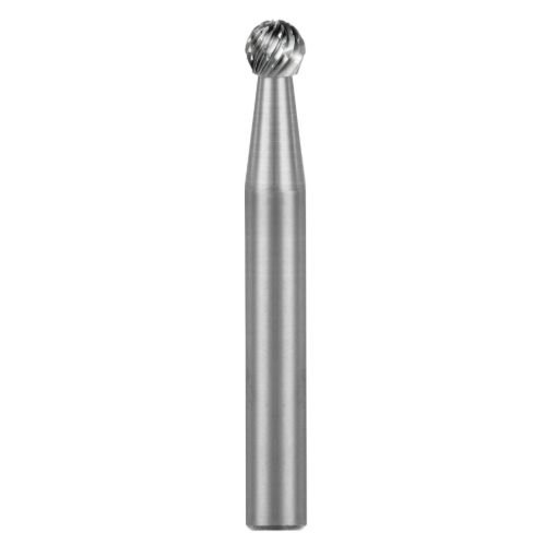 Picture of SGS Pro® 12453 Universal SD Imperial Carbide Burr, Radius End, Ball Head, 1/4 in Dia Head, 7/32 in L of Cut, 2 in OAL, Double Cut