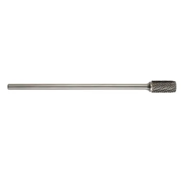 Magnum 7AX124SC 7000AX Extra Long Shank Carbide Burr, No End Cut End, Cylindrical Head, 3/8 in Dia Head, 3/4 in L of Cut, Single Cut