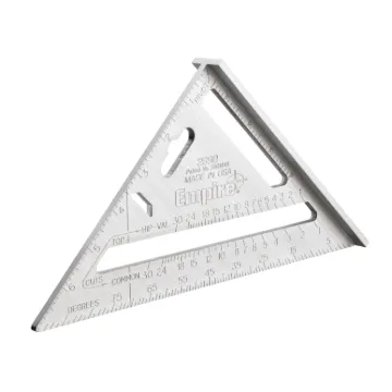 Empire® 2990 Heavy Duty Rafter Square, 7 in L, 1/8 in Graduation, 7 in Tongue, Aluminum