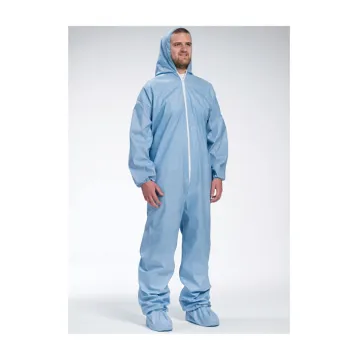 PIP® 3109/4XL Disposable Flame Resistant Coverall, 4XL, Blue, Polyester/Wood Pulp, 33.1 in Chest, 32.7 in L Inseam