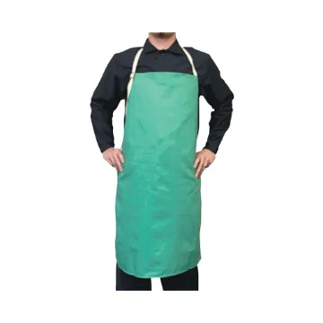 Best Welds® CA400 Bib Apron, 36 in L x 24 in W, Cotton Sateen, Visual Green, Strap Closure