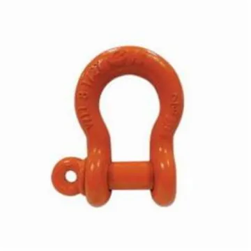 CM® M654P Super Strong Anchor Shackle, 10 ton Load, 1 in, 1-1/8 in Dia Screw Pin, Orange Powder Coated