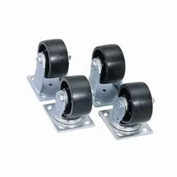 Crescent® 1-320990 JOBSITE™ Heavy Duty Caster Set, 4 in Dia, 2800 lb Load Capacity, Rubber Tread/Steel