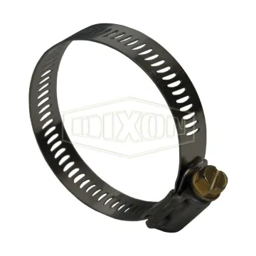 Dixon® HS12 HS Series Worm Gear Clamp, 11/16 to 1-1/4 in Clamp, Stainless Steel Band, Domestic