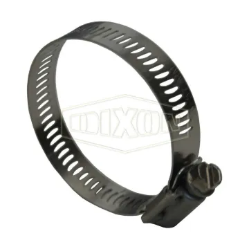 Dixon® HSS12 Worm Gear Clamp, 11/16 to 1-1/4 in Clamp, Stainless Steel Band, Domestic