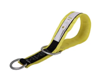 GUARDIAN FALL PROTECTION 10786 Premium Cross Arm Strap With Pass-Through Large and Small D-Rings, 4 ft L, Galvanized Steel/Polyester, Black