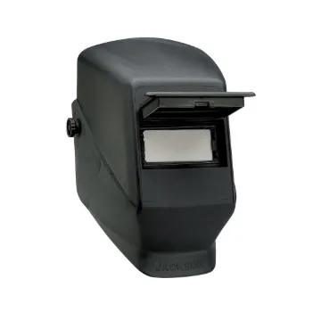 Jackson Safety* 14982 W10 Blockhead* Flip Front Passive Welding Helmet, 10 Lens Shade, Black, 2 x 4-1/4 in Viewing Area, ABS/Polycarbonate Blend, Specifications Met: ANSI Z87.1:2010, CSA Certified