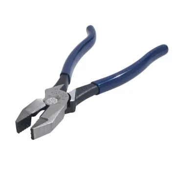 Klein® D213-9ST Square Nose Ironworker's Plier, 1-19/32 in L x 1-1/4 in W x 5/8 in THK Jaw Tool Steel Jaw, 9.35 in OAL