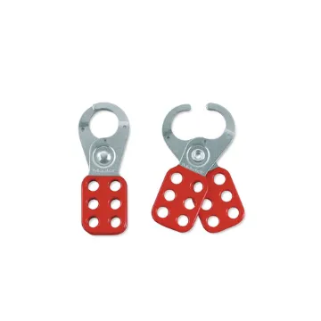 Master Lock® 420 Scissor Snap-On Lockout Hasp, 6 Padlocks, 9/32 in Max Dia Padlock Shackle, Steel