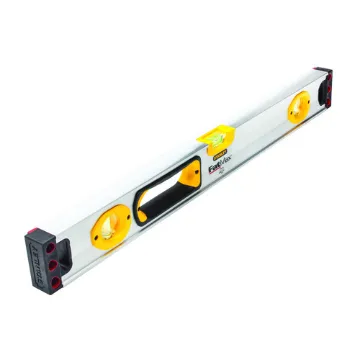 Stanley  FatMax  43-525 1-Piece Magnetic Box Beam Level, 24 in L, 3 Vials, Aluminum, (1) Level/(2) Plumb Vial Position, 0.0005 in Accuracy