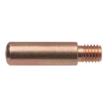Tweco® 16S-35 Standard Threaded Contact Tip, 0.035 in Wire, 0.044 in ID Tip, M8x1.25 Thread, For Use With Gas Diffuser/MIG Gun, Copper Alloy, Smooth