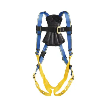 WERNER® H212002 Blue Armor 1000™ Harness, M to L, 400 lb Load, Polyester Strap, Slotted Pass-Thru Chest Strap Buckle, Forged Alloy Steel Hardware, Blue