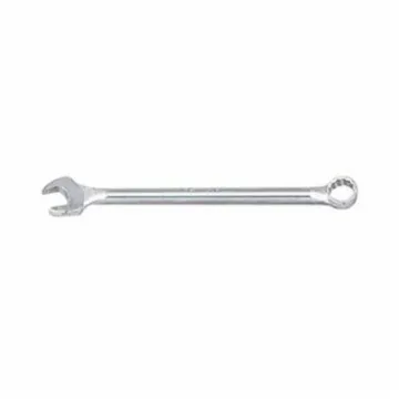 WRIGHTGrip™ 1176 Flat Stem Heavy Duty Combination Wrench, 2-3/8 in, 12 Points, 15 deg Offset, 19-1/2 in OAL, Satin, ASME B107.100
