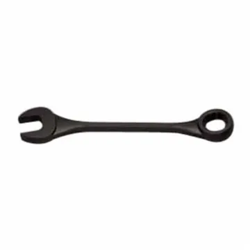 WRIGHTGrip™ 1190 Flat Stem Heavy Duty Combination Wrench, 2-13/16 in, 12 Points, 15 deg Offset, 33 in OAL, Industrial Black, ASME B107.100