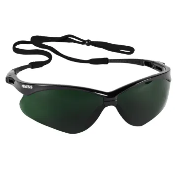Picture of KleenGuard™ 25671 V30 Nemesis® Lightweight Safety Glasses With Neck Cord, Anti-Fog, UV Shade 5.0 IR Lens, Wrap Around Frame, Black, Nylon Frame, Polycarbonate Lens, ANSI Z87.1-2010, CSA Certified