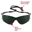 Picture of KleenGuard™ 25671 V30 Nemesis® Lightweight Safety Glasses With Neck Cord, Anti-Fog, UV Shade 5.0 IR Lens, Wrap Around Frame, Black, Nylon Frame, Polycarbonate Lens, ANSI Z87.1-2010, CSA Certified