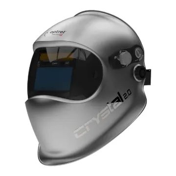 Optrel 1006.900 Crystal Welding Helmet, Silver, 4.25 x 2 in Viewing Area