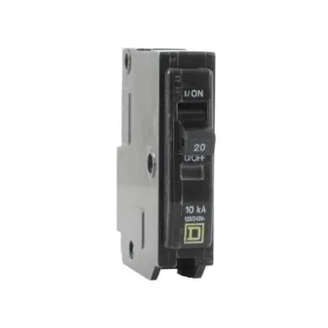 Square D  QO120 QO Standard Mini Circuit Breaker, 120 VAC, 20 A, 10 kV Interrupt, 1 Poles