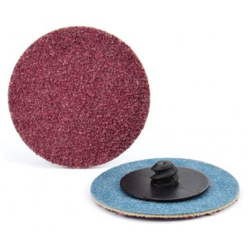 Picture of ARC™ 31666 Quick-Lok Disc Resin Quick-Lok Disc, 3 in Dia Disc, 80 Grit, Aluminum Oxide Abrasive