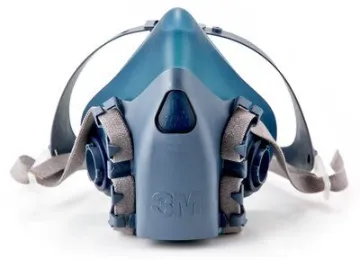 3M™ 7503 7000 Reusable Half Facepiece Respirator, L, 4-Point Suspension, Bayonet Connection