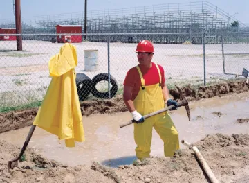 MCR Safety O703L Squall O703 3-Piece Rainwear suit, L, Yellow, Single Layer PVC, 48 in Waist, 28-1/2 in L Inseam, Detachable Hood