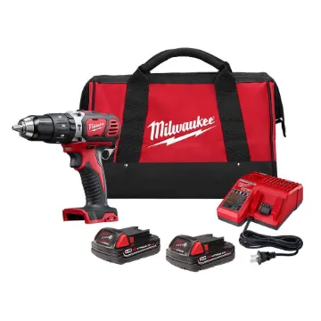 Milwaukee® M18™ 2607-22CT Cordless Hammer Drill/Driver Kit, 1/2 in Metal Single Sleeve Ratcheting Lock Chuck, 18 VDC, 400/1800 rpm No-Load, Li-Ion Battery