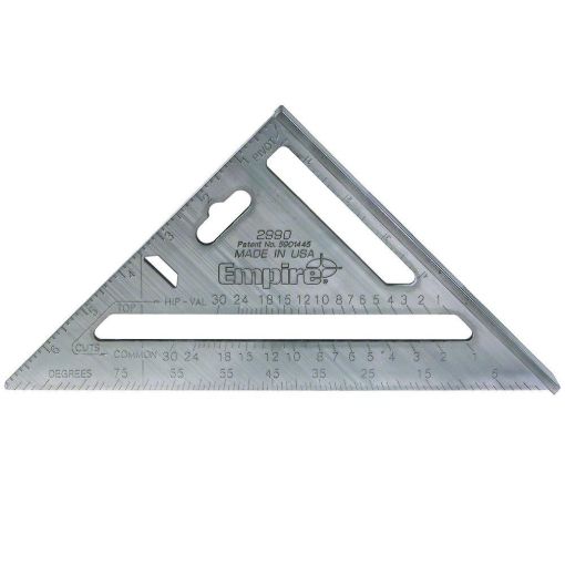 . Empire® 2990 Heavy Duty Rafter Square, 7 in L, 1/8 in Graduation, 7 ...