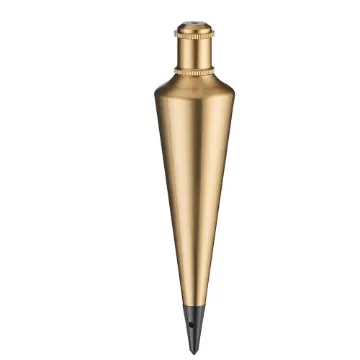 Empire® 912BR Plumb Bob, 12 oz, 8.69 in L, Brass, Lacquered