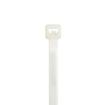 Panduit® StrongHold™ S7-50-C S Series Plenum Rated Curved Tip Standard Cable Tie, 7.4 in L x 0.19 in W x 0.051 in THK, Nylon 6.6, Natural