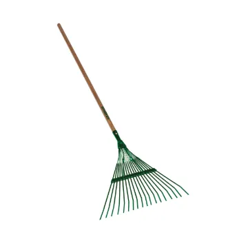 Seymour  40940 S300 DuraLite  Leaf Rake, 18 in L Tines, 18 Tines, Steel, Hardwood Handle