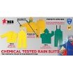Picture of MCR Safety 3003X3 Wizard Cyclone 3003 3-Piece Rainwear suit, Unisex, 3XL, Yellow, Nylon/PVC, 54 in Waist, 31-1/2 in L Inseam, Detachable Hood