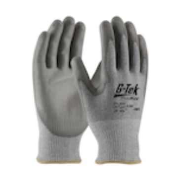 Picture of G-Tek® 16-560/L Cut-Resistant Gloves, L, Polyurethane Coating, 13 ga PolyKor® Engineered Yarn Fiber/Polyurethane/Cotton, Resists: Abrasion/Cut/Puncture and Tear, ANSI Cut-Resistance Level: A4, ANSI Puncture-Resistance Level: A3