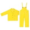 Picture of MCR Safety 3003X4 Wizard Cyclone 3003 3-Piece Rainwear suit, Unisex, 4XL, Yellow, Nylon/PVC, 56 in Waist, 32-1/2 in L Inseam, Detachable Hood