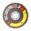 Picture of CGW® 53011 Contaminant-Free Premium Regular Coated Abrasive Flap Disc, 6 in Dia, 36 Grit, Medium Grade, Z3® Zirconia Alumina Abrasive, Type 27/Depressed Center Flat Disc