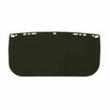 Bullard® 840MG Flat Faceshield Visor, Dark Green, Acetate, 8 in H x 15 in W x 0.04 in THK Visor, For Use With Brackets and Headgears, Specifications Met: ANSI/ISEA Z87.1-2015/Z87-S
