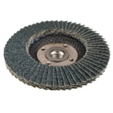 Tiger Paw™ 51123 High Performance Coated Abrasive Flap Disc, 4-1/2 in Dia Disc, 36 Grit, Very Coarse Grade, Zirconia Alumina Abrasive, Type 29/Angled Disc