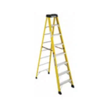 WERNER® 6108 6100 Type IA Single Sided Step Ladder, 8 ft H Ladder, 300 lb Load, Fiberglass