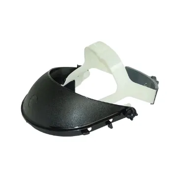 Jackson Safety 14381 Model K General Purpose Faceshield Headgear, Black/Clear, Plastic, Ratchet Adjustment