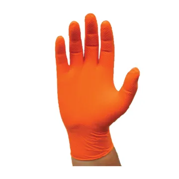 PIP® PosiGrip™ 2940/L Disposable Gloves, L, Nitrile, Orange, 9-1/4 in L, Non-Powdered, Textured, 7 mil THK, Application Type: Industrial Grade, Ambidextrous Hand
