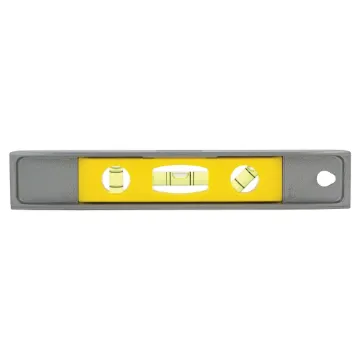 Stanley® 42-465 Magnetic Base Torpedo Level, 9 in L, 3 Vials, Aluminum, (1) Plumb, (1) Level, (1) 45 deg Vial Position, 0.002 in Accuracy